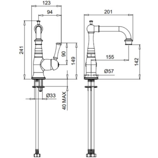 bronzova mediteranska drezenova bateria mosadzna zlta miesacia kuchyna kupelna rustikalna klasicka vintage vysoka.jpg